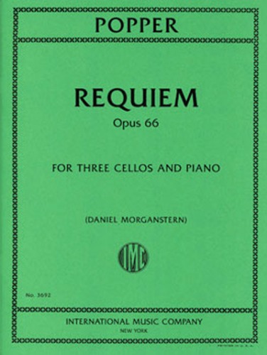 POPPER, David (1843-1913) Requiem, Op. 66 for Three Cellos and Piano