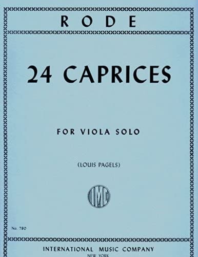 RODE, Pierre (1774-1830) 24 Caprices for Viola Solo (PAGELS)