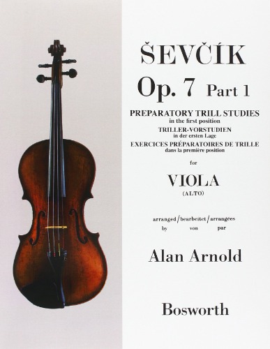 SEVCIK, Otakar(1852-1934) Viola Studies Op.7 Part 1: Preparatory Trill Studies