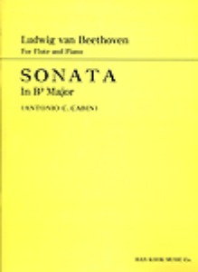 BEETHOVEN, Ludwig van (1770-1827) SONATA In B flat Major For Flute and Piano 베토벤 플루트 소나타