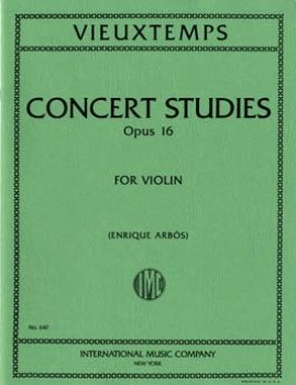 VIEUXTEMPS, Henri (1820-1881) Six Concert Studies, Op. 16 for Violin Solo