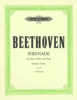 BEETHOVEN, Ludwig van (1770-1827) Serenade in D Major Op. 25, for Violin, Viola and Flute Trio