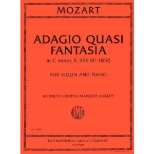 MOZART, Wolfgang Amadeus (1756-1791) Adagio Quasi Fantasia in C minor, K. 396 for Violin and PIano