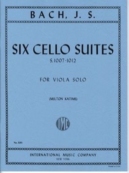 BACH, Johann Sebastian (1685-1750) Six Cello Suites, S. 1007-1012 for Viola (KATIMS)