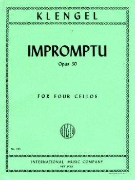 KLENGEL, Julius (1859-1933) Impromptu Op. 30 for Four Cellos