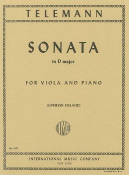 TELEMANN, Georg Philipp (1681-1767) Sonata in D Major for Viola and Piano (UPMEYER-VIELAND)