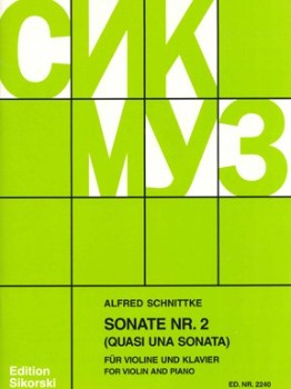 SCHNITTKE, Alfred (1934-1998) Sonata No. 2 (Quasi una sonata) for Violin and Piano
