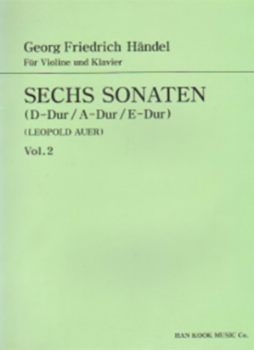 HANDEL, George Frideric (1685-1759) 6 Sonatas Vol.2  For Violin and Piano 헨델 바이올린 6 소나타 제2권