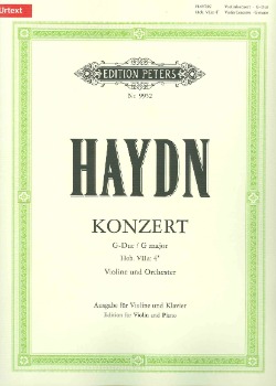 HAYDN, Joseph (1732-1809) Concerto No.2 in G Hob.VIIa/4 for Violin and Piano (KUCHLER)