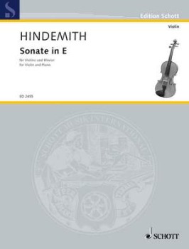 HINDEMITH, Paul (1895-1963) Sonata in E Major for Violin and Piano