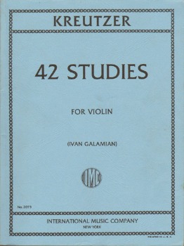 KREUTZER, Rodolphe (1776-1831) 42 Studies for Violin Solo (GALAMIAN)