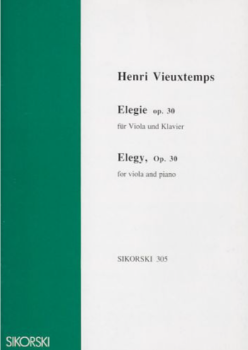 VIEUXTEMPS, Henri (1820-1881) Elegie Op.30 for Viola and Piano