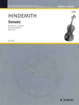 HINDEMITH, Paul (1895-1963) Sonata Op. 11/4 for Viola and Piano