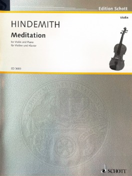 HINDEMITH, Paul (1895-1963) Meditation from &quot;Nobilissima Visione&quot; for Violin and Piano