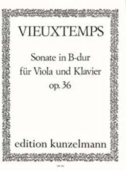 VIEUXTEMPS, Henri (1820-1881) Sonata in B flat Major Op.36 for Viola and Piano