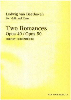 BEETHOVEN, Ludwig van (1770-1827) Two Romances Op.40, Op.50 for Violin and Piano 베토벤 바이올린 2개의 로망스 Op.40, Op.50