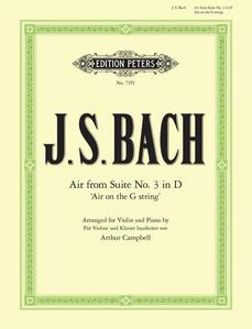 BACH, Johann Sebastian (1685-1750) Air from Suite No.3 in D Major (Air on the G String) for Violin and Piano